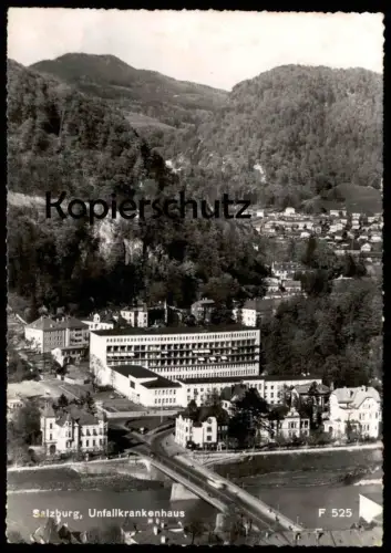 ÄLTERE POSTKARTE SALZBURG UNFALLKRANKENHAUS KRANKENHAUS 1955 Hospital AK Ansichtskarte cpa postcard