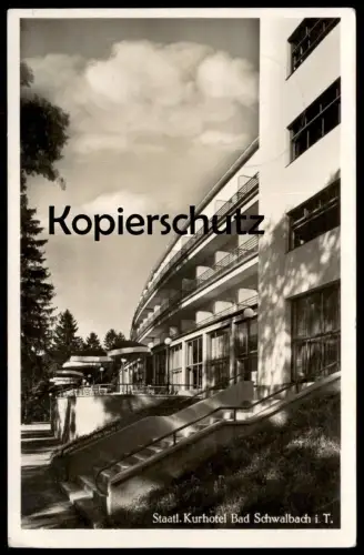 ALTE POSTKARTE BAD SCHWALBACH 1941 STAATLICHES KURHOTEL postcard Ansichtskarte AK cpa