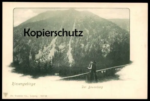 ALTE POSTKARTE RIESENGEBIRGE DER BRUNNBERG BAUER MIT KIEPE HÄNDLER Wanderer Schlesien cpa AK Ansichtskarte postcard