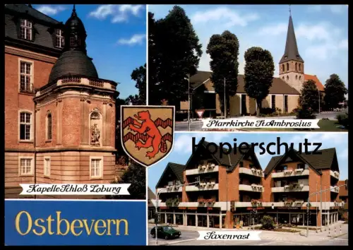 ÄLTERE POSTKARTE OSTBEVERN SCHLOSS LOBURG INTERNAT SAXENRAST KREIS WARENDORF AK cpa postcard Ansichtskarte
