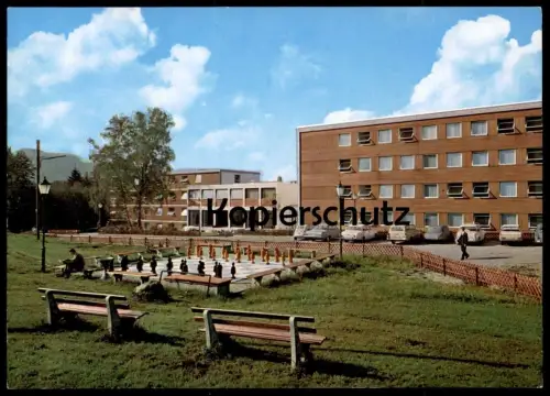 ÄLTERE POSTKARTE SASBACHWALDEN KURKLINIKEN JOUEURS D'ÉCHECS SCHACH SPIELEN PLAYING CHESS postcard Ansichtskarte AK cpa