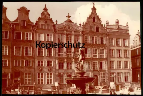 ÄLTERE POSTKARTE GDANSK KAMIENICZKI PRZY DLUGIM TARGU Danzig Polska Poland postcard Ansichtskarte cpa AK