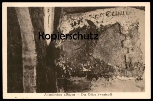 ALTE POSTKARTE ALTENKIRCHEN AUF RÜGEN DER GÖTZE SWANTEWIT Sage myth saga legend Ansichtskarte postcard cpa AK
