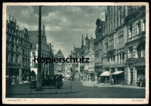ALTE POSTKARTE MÜNSTER WESTFALEN DRUBBEL Innenstadt 1939 cpa postcard AK Ansichtskarte