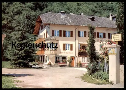 ÄLTERE POSTKARTE NALS-NALLES PENSION ZUM ROSENBAUM STRECKE BOZEN MERAN Dolomiti Italia Ansichtskarte AK cpa postcard