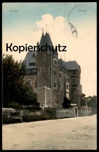 ALTE POSTKARTE ALZEY SCHLOSS 1912 chateau castle AK Ansichtskarte cpa postcard