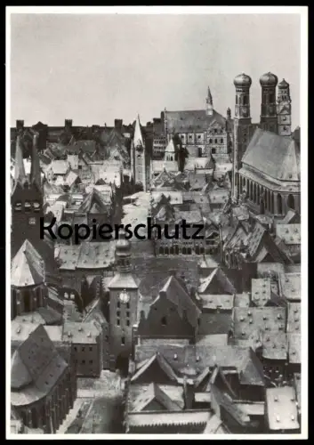 ÄLTERE POSTKARTE MÜNCHEN STADTMODELL JAHR 1570 JACOB SANDTNER Modell postcard model Ansichtskarte AK cpa