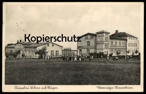 ALTE POSTKARTE LOHME INSEL RÜGEN CHEMNITZER KINDERHEIM Ringel Reihe children's home foyer d'enfants Ansichtskarte