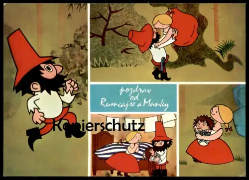 ÄLTERE POSTKARTE RUMCAJS MANKA CIPÍSEK RÄUBER CESKÁ TELEVIZE FÜRCHTENIX Ansichtskarte postcard cpa AK