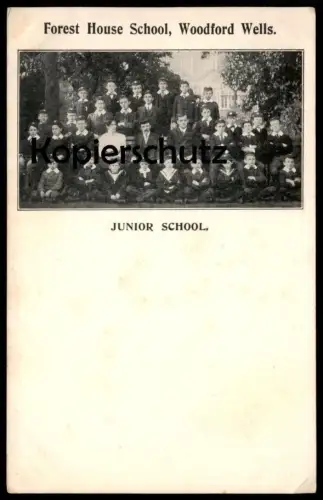 ALTE KARTE FOREST HOUSE SCHOOL WOODFORD WELLS LONDON JUNIOR SCHOOL card postcard Ansichtskarte cpa AK
