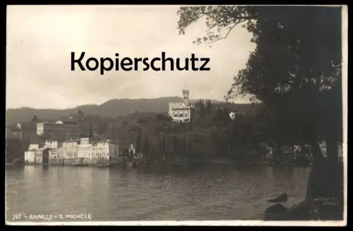 ALTE POSTKARTE RAPALLO S. MICHELE Sciutto Genova Liguria Ligurien Italia italy AK cpa postcard Ansichtskarte