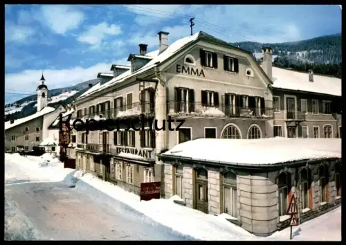 ÄLTERE POSTKARTE NIEDERDORF VILLABASSA HOTEL EMMA PUSTERTAL VAL PUSTERIA Dolomiti Italia Ansichtskarte Ak cpa postcard