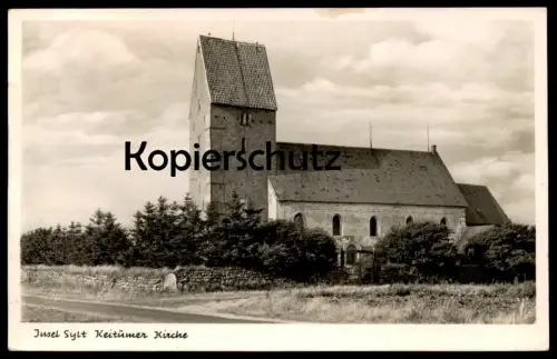 ALTE POSTKARTE INSEL SYLT KEITUMER KIRCHE KEITUM church église cpa AK Ansichtskarte postcard