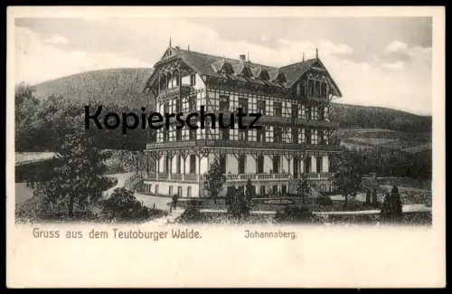 ALTE POSTKARTE GRUSS AUS DEM TEUTOBURGER WALDE JOHANNABERG BEI DETMOLD 1910 Ansichtskarte AK cpa postcard