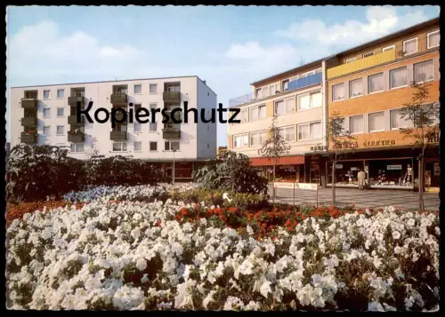 ÄLTERE POSTKARTE SALZGITTER-LEBENSTEDT IN DEN BLUMENTRIFTEN RADIO ELEKTRO Blumen flowers Ansichtskarte AK cpa postcard