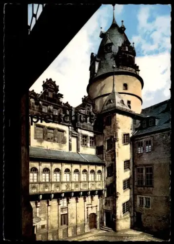 ÄLTERE POSTKARTE DETMOLD SCHLOSSHOF MIT STEINGANG SCHLOSS chateau castle AK cpa Ansichtskarte postcard