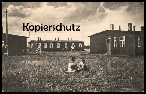 ALTE POSTKARTE WIEK RÜGEN SÄCHSISCHES KINDERHEIM BARACKEN DER SCHULENTLASSENEN Sammlung Wollmann children's home cpa AK
