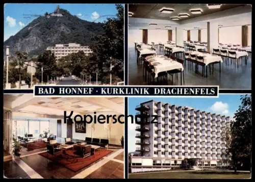 ÄLTERE POSTKARTE BAD HONNEF KURKLINIK DRACHENFELS Klinik Krankenhaus Ansichtskarte AK cpa postcard
