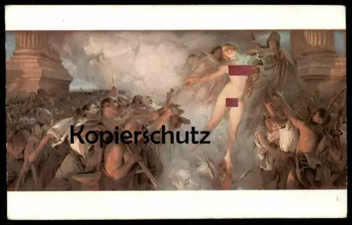 ALTE KÜNSTLER POSTKARTE LA FORTUNE PASSE QUINSAC DAS GLÜCK Frau femme seins nus nude breast woman nudity cpa postcard