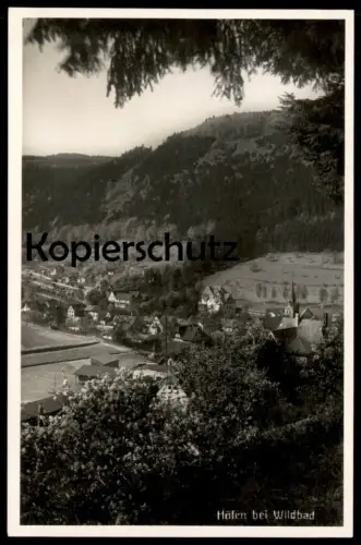 ALTE POSTKARTE HÖFEN BEI WILDBAD TOTALANSICHT Baden-Württemberg AK Ansichtskarte cpa postcard
