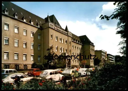 ÄLTERE POSTKARTE KÖLN LINDENTHAL HILDEGARDIS KRANKENHAUS VW KÄFER GOLF Coccinelle beetle Citroen Ford Fiesta AK cpa