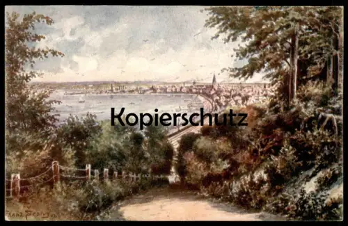 ALTE KÜNSTLER POSTKARTE AARHUS JÜTLAND FRANZ SCOLVY BREVKORT Danmark Dänemark Denmark Ansichtskarte postcard