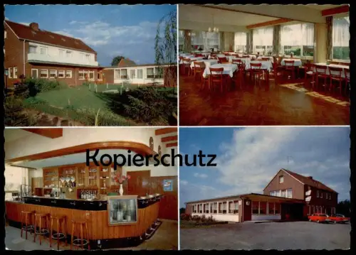 ÄLTERE POSTKARTE SCHÜTTORF NIEDERSACHSEN GASTSTÄTTE NICKISCH SAAL THEKE TRESEN postcard cpa AK Ansichtskarte