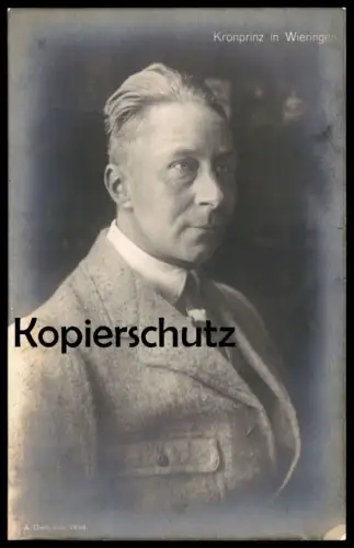 ALTE POSTKARTE KRONPRINZ WILHELM VON PREUSSEN IN WIERINGEN Adel Royals emperors family postcard Ansichtskarte cpa AK
