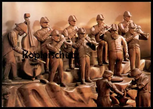 ÄLTERE POSTKARTE TREBECHOVICKY BETLEM TREBECHOVICE KRIPPE KAPELA crib Tschechische Republik Ceska Cesko Kapelle Musik AK