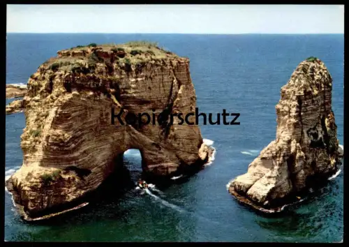 ÄLTERE POSTKARTE BEIRUT PIGEONS GROTTO BEYROUTH LIBANON Bayrut cpa AK postcard Ansichtskarte