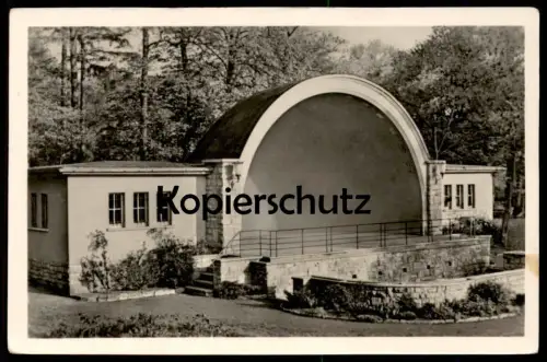 ALTE POSTKARTE HEILIGENSTADT MUSIKPAVILLON IM HEINRICH HEINE PARK KURPARK PAVILLON THÜRINGEN Ansichtskarte postcard