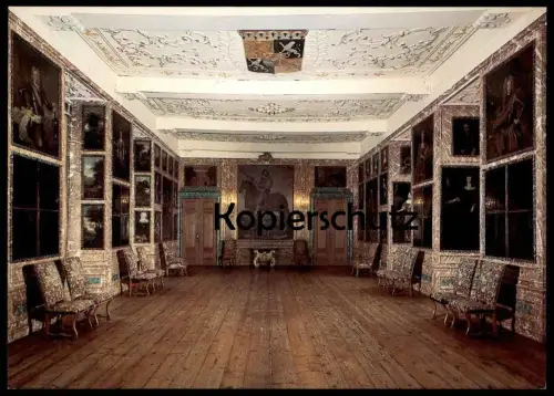 ÄLTERE POSTKARTE RITTERSAAL WASSERBURG ANHOLT ISSELBURG BURG Wappen castle chateau postcard cpa AK Ansichtskarte