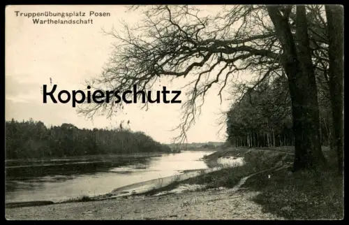 ALTE POSTKARTE TRUPPENÜBUNGSPLATZ POSEN WARTHELANDSCHAFT Warthelager Übungsplatz Lager Poznan postcard Ansichtskarte cpa