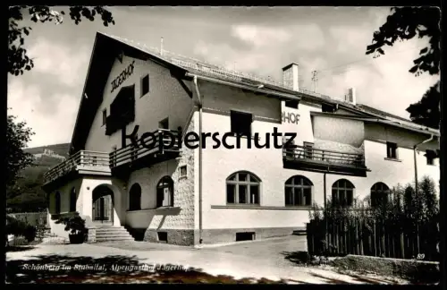 ÄLTERE POSTKARTE SCHÖNBERG STUBAITAL ALPENGASTHOF JÄGERHOF Stubai Österreich Ansichtskarte AK cpa postcard