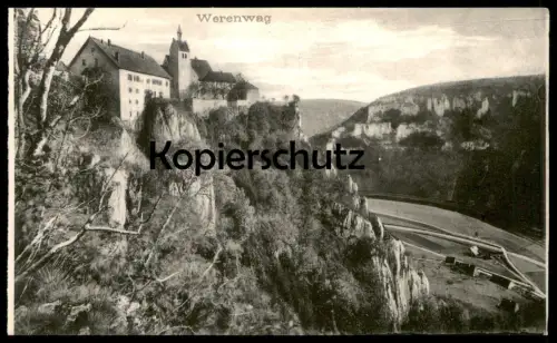 ALTE POSTKARTE SCHLOSS KLOSTER WERENWAG BEI BEURON Wildenstein castle chateau postcard cpa Ansichtskarte AK