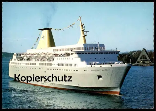 ÄLTERE POSTKARTE KRONPRINS HARALD OSLO FÄHRSCHIFF FÄHRE ferry Schiff Motorschiff ship bateau Ansichtskarte
