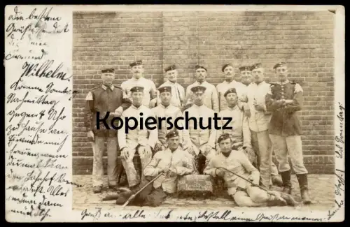 ALTE FOTO POSTKARTE BERLIN MILITÄR SOLDATEN 1902 - 1904 PAROLE HEIMAT NOCH 15 DINGER Ansichtskarte AK cpa photo postcard