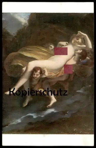 ALTE KÜNSTLER POSTKARTE PRUD'HON THE RAPE OF PSYCHE BY ZEPHYRUS Frau femme seins nus nude breast woman nudity cpa AK