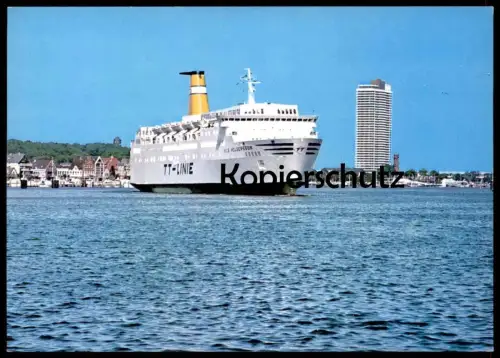 ÄLTERE POSTKARTE MS NILS HOLGERSSON FÄHRSCHIFF FÄHRE TT-LINIE TRAVEMÜNDE Motorschiff postcard cpa AK Ansichtskarte