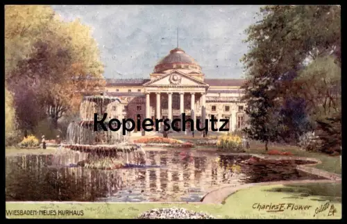 ALTE POSTKARTE OILETTE RAPHAEL TUCK POSTCARD SERIE WIESBADEN No. 663 B KÜNSTLER CHARLES F. FLOWER postcard