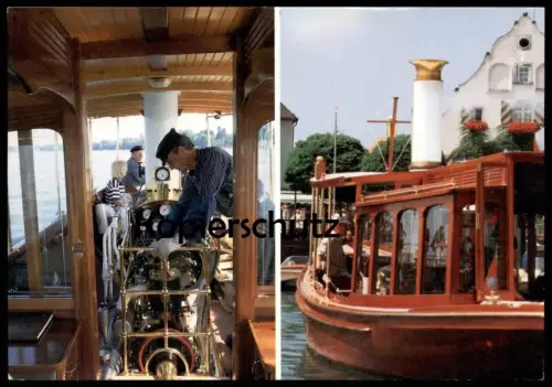 ÄLTERE POSTKARTE DAMPFYACHT FELICITAS BODENSEE DAMPFER steam ship Schiff Kolbendampfmaschine Wasserburg Ansichtskarte AK
