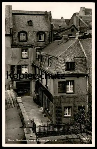 ALTE POSTKARTE BONN GEBURTSHAUS VON BEETHOVEN GEBURTSZIMMER 1939 Ludwig van Komponist Ansichtskarte postcard cpa AK