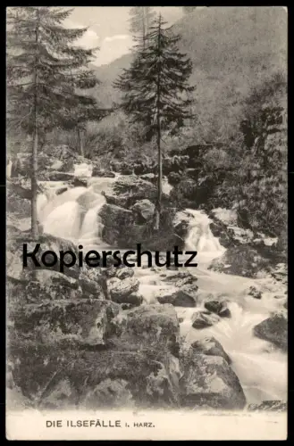ALTE POSTKARTE DIE ILSEFÄLLE ILSE WASSERFALL HARZ ILSENBURG Ansichtskarte postcard cpa AK