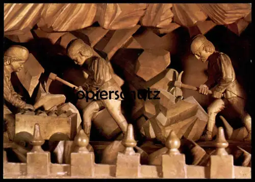 ÄLTERE POSTKARTE TREBECHOVICKY BETLEM TREBECHOVICE KRIPPE HORNÍCI Mine crib Tschechische Republik Ceska Cesko mining cpa