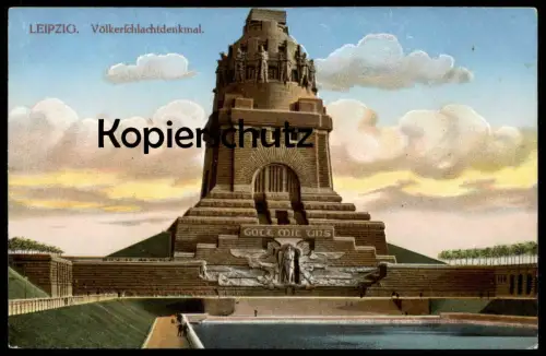 ALTE POSTKARTE DAS VÖLKERSCHLACHTDENKMAL LEIPZIG Denkmal monument AK Ansichtskarte cpa postcard