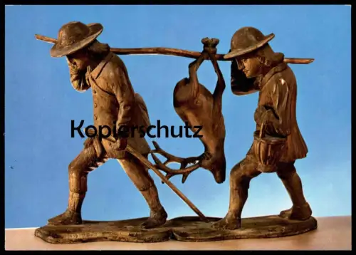 ÄLTERE POSTKARTE TREBECHOVICKY BETLEM TREBECHOVICE PYTLÁCI KRIPPE crib Tschechische Republik Ceska Jagd Jäger hunting