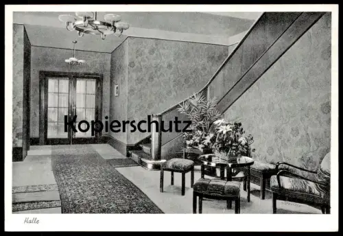 ALTE POSTKARTE NIEDERDOLLENDORF EISENBAHN-ERHOLUNGSHEIM HALLE Königswinter Nieder-Dollendorf cpa postcard Ansichtskarte