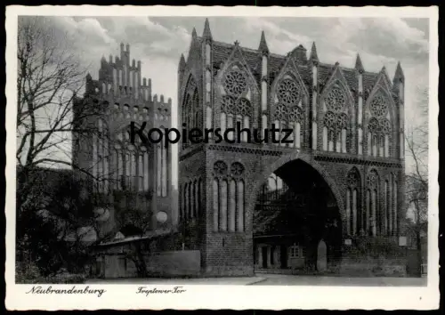 ALTE POSTKARTE NEUBRANDENBURG TREPTOWER TOR 1936 gate porte Ansichtskarte cpa AK postcard