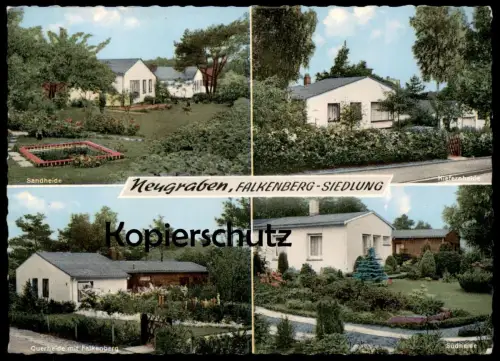 ÄLTERE POSTKARTE HAMBURG NEUGRABEN FALKENBERG SIEDLUNG QUERHEIDE SANDHEIDE KIEFERNHEIDE SÜDHEIDE Ansichtskarte