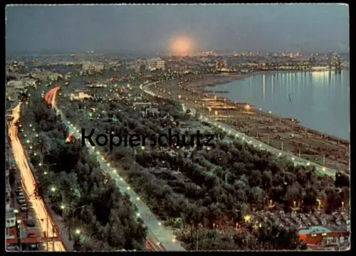 ÄLTERE POSTKARTE BAGHDAD ABU NUWAS STREET Palestine Welfare Stamp Irak Iraq Bagdad postcard Ansichtskarte cpa